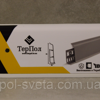 Плінтус ПВХ ТерПол 22х70х2200 мм, Горіх 029