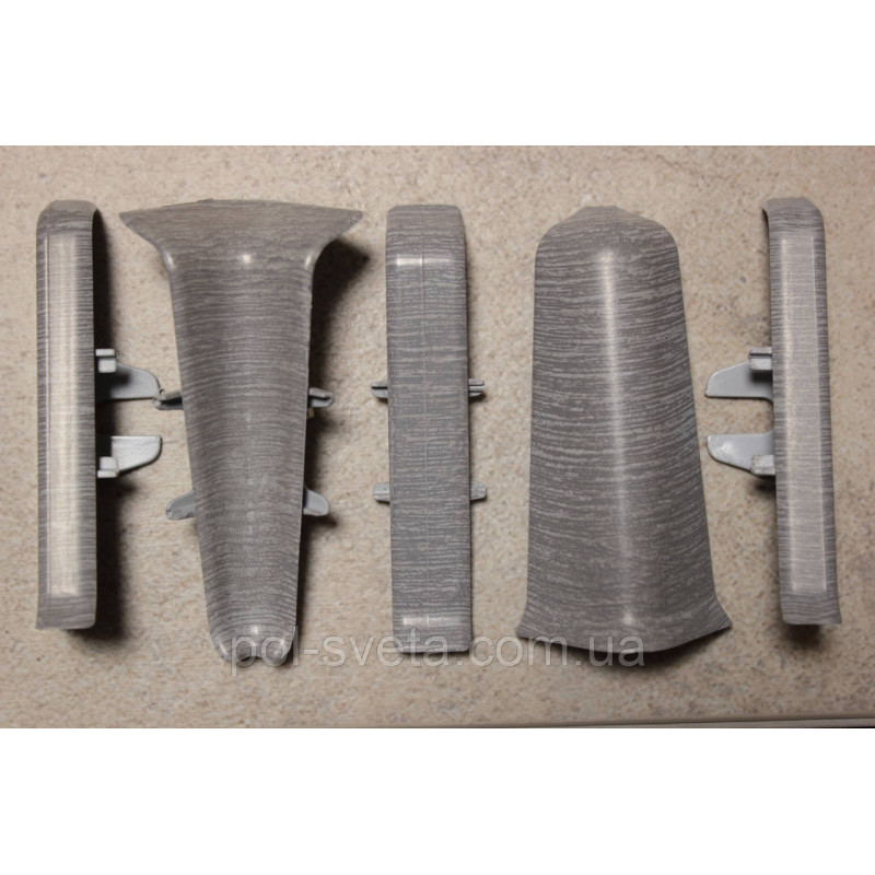 Фурнитура к плинтусу ПВХ ТерПол 22х70х2200 мм, Ясень Северный 020 Ліве закінчення