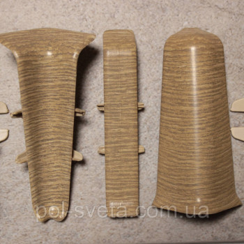 Фурнитура к плинтусу ПВХ ТерПол 22х70х2200 мм, Дуб Северный 024 Ліве закінчення