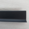 Плінтус алюмінієвий накладений 80 мм чорний (RAL-9005) матовий 2,5 м