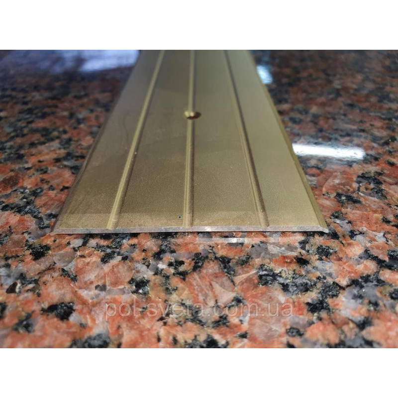 Підлоговий поріг алюмінієвий гладкий 60х2.5 мм, срібло