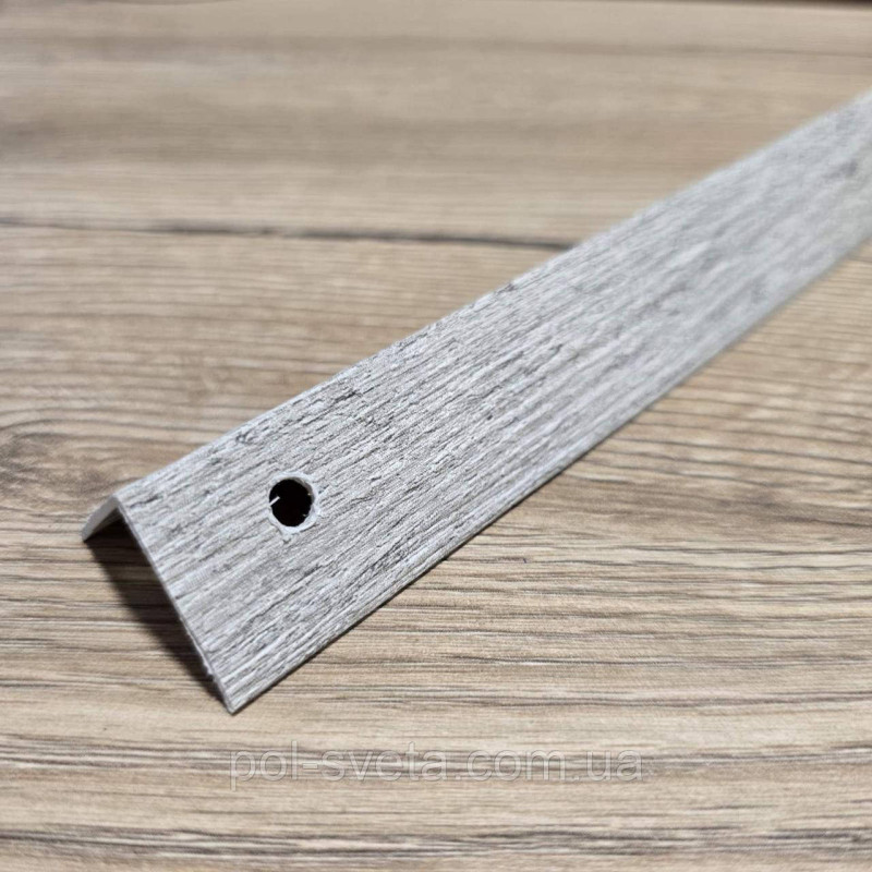 Кут ламінований 25х25х3000 мм, Сосна Монблан сіра