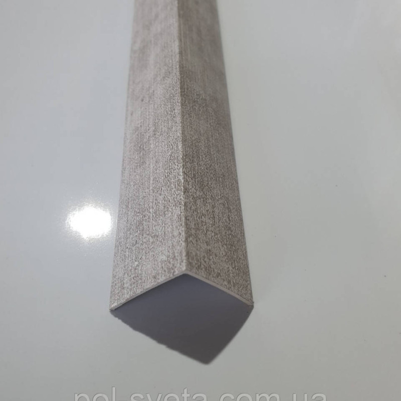 Кут ламінований 25*25  Сонгал сірий